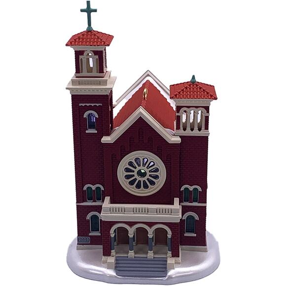 Hallmark Keepsake 2009 Candlelight Services #12 Old Brick Church Ornament in Box - Picture 3 of 8